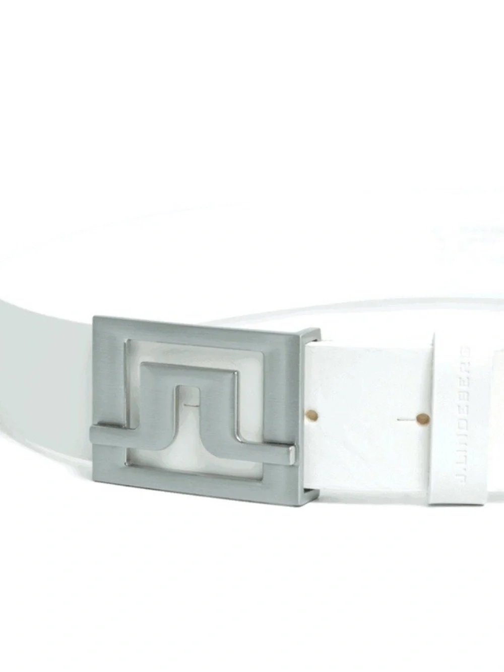 Brand New J.Lindeberg Men Slater White Leather Golf Belt White - 38